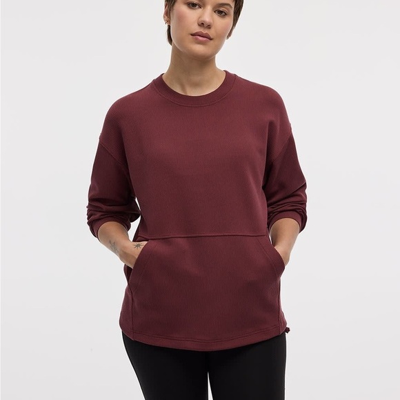 Hyba Tops - Hyba Long-sleeve crew-neck ottoman pullover